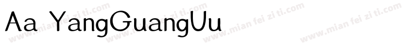 Aa YangGuangUu字体转换